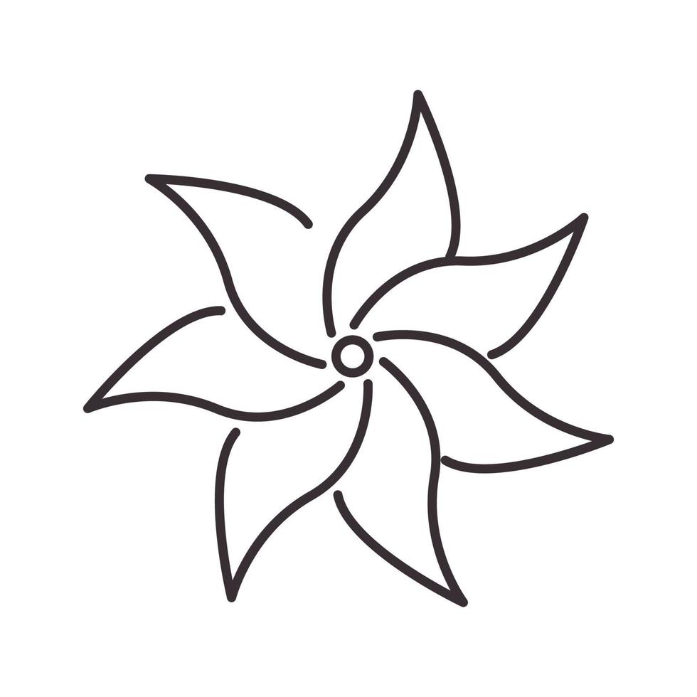 vackra lilja linjer blomma logotyp symbol vektor ikon illustration grafisk design