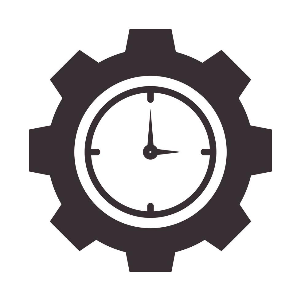 klocka med redskap tjänster logotyp symbol vektor ikon illustration grafisk design