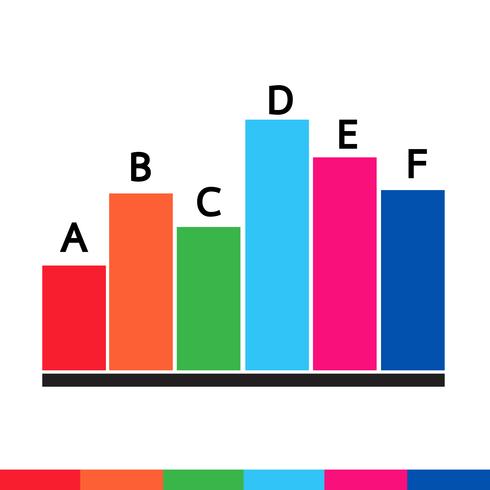 Ikon för företagsdata grafik vektor