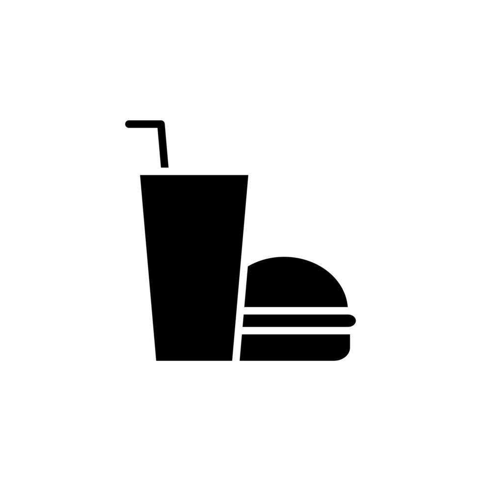 Restaurant, Lebensmittel, Küche Logo-Vorlage für solide Symbolvektorillustration. für viele Zwecke geeignet. vektor