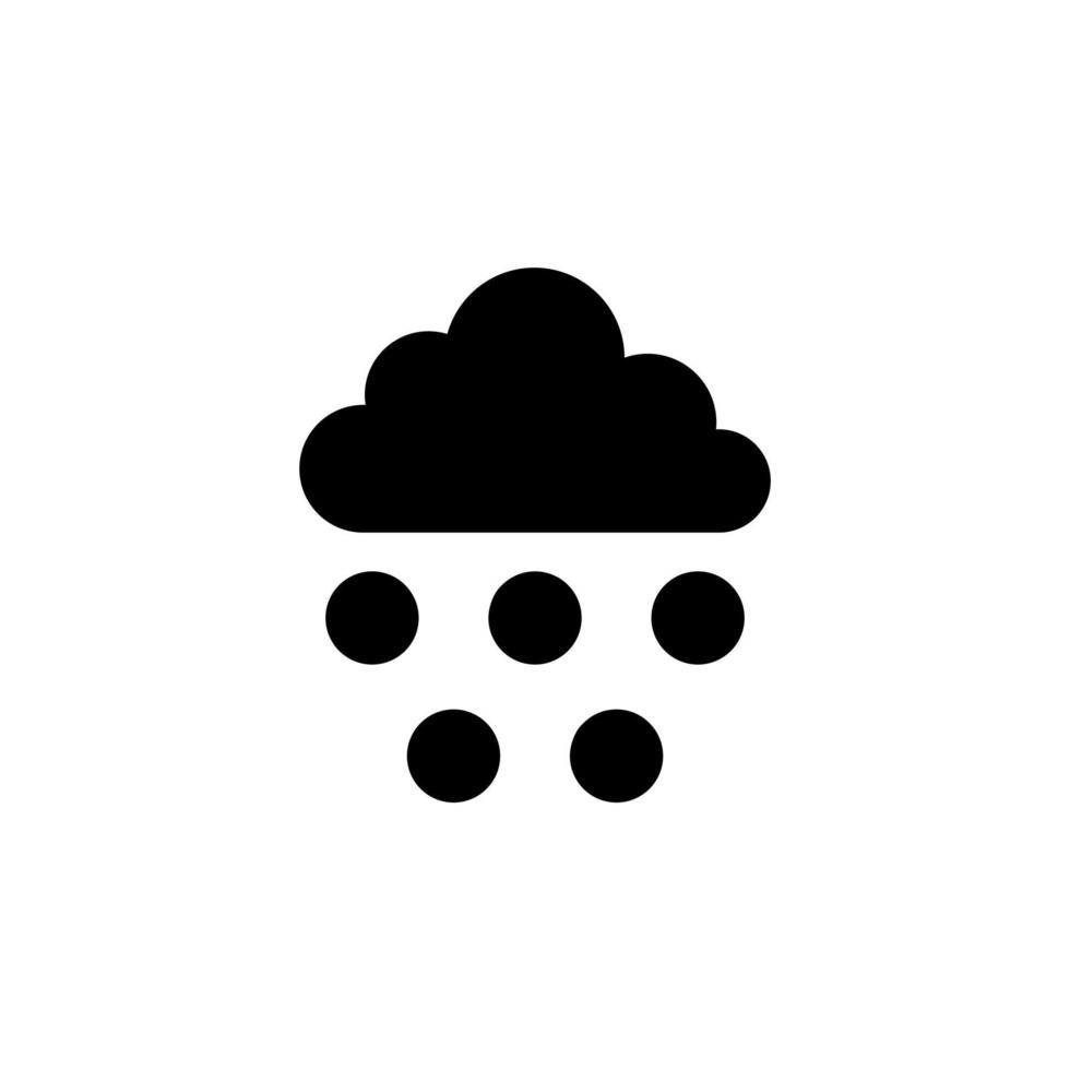 Winter, Schneefall, Schnee, Schneeflocke solide Symbol Vektor Illustration Logo Vorlage. für viele Zwecke geeignet.
