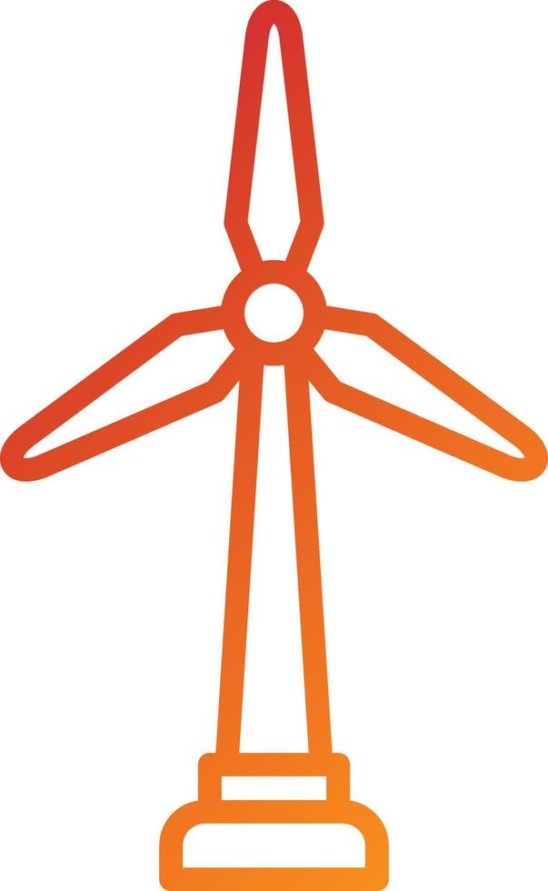 Windmühlensymbol-Stil vektor