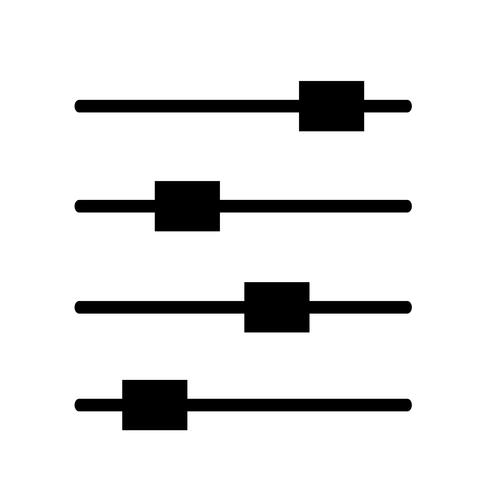 Zeichen der Kontrollsymbol vektor