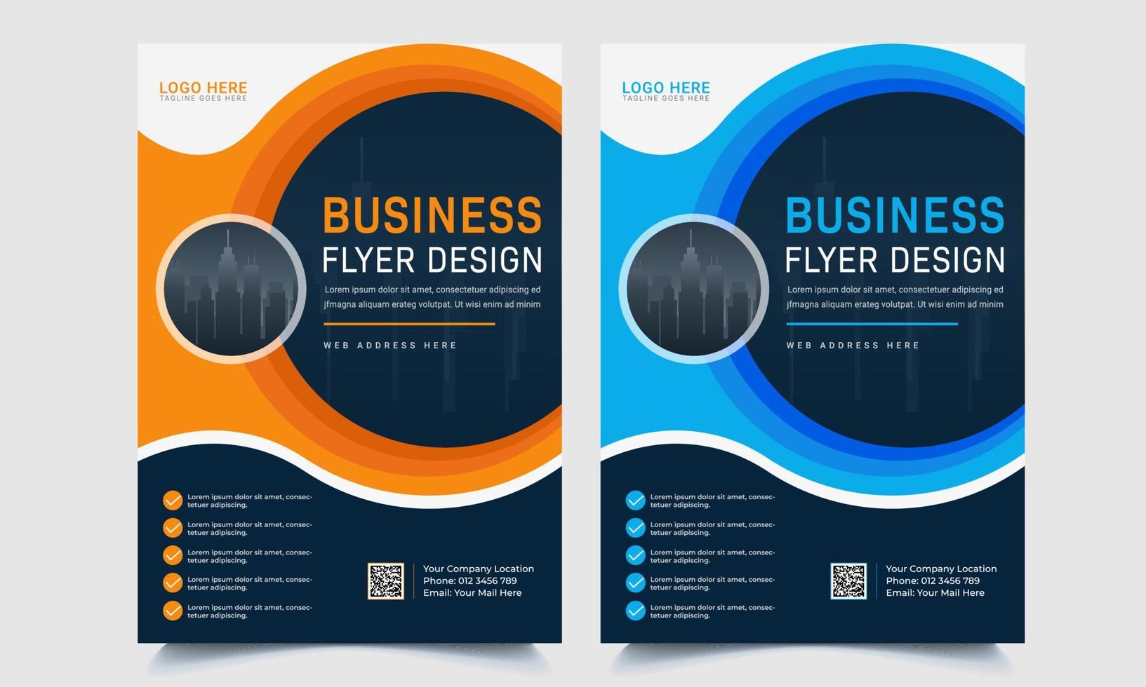 Business-Broschüre-Flyer-Design-A4-Vorlage. Vektor-Illustration vektor