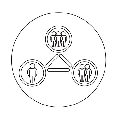 Menschen-Netzwerk-Symbol vektor