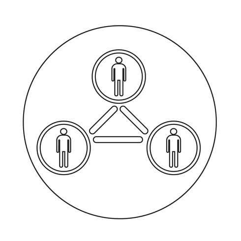 Menschen-Netzwerk-Symbol vektor