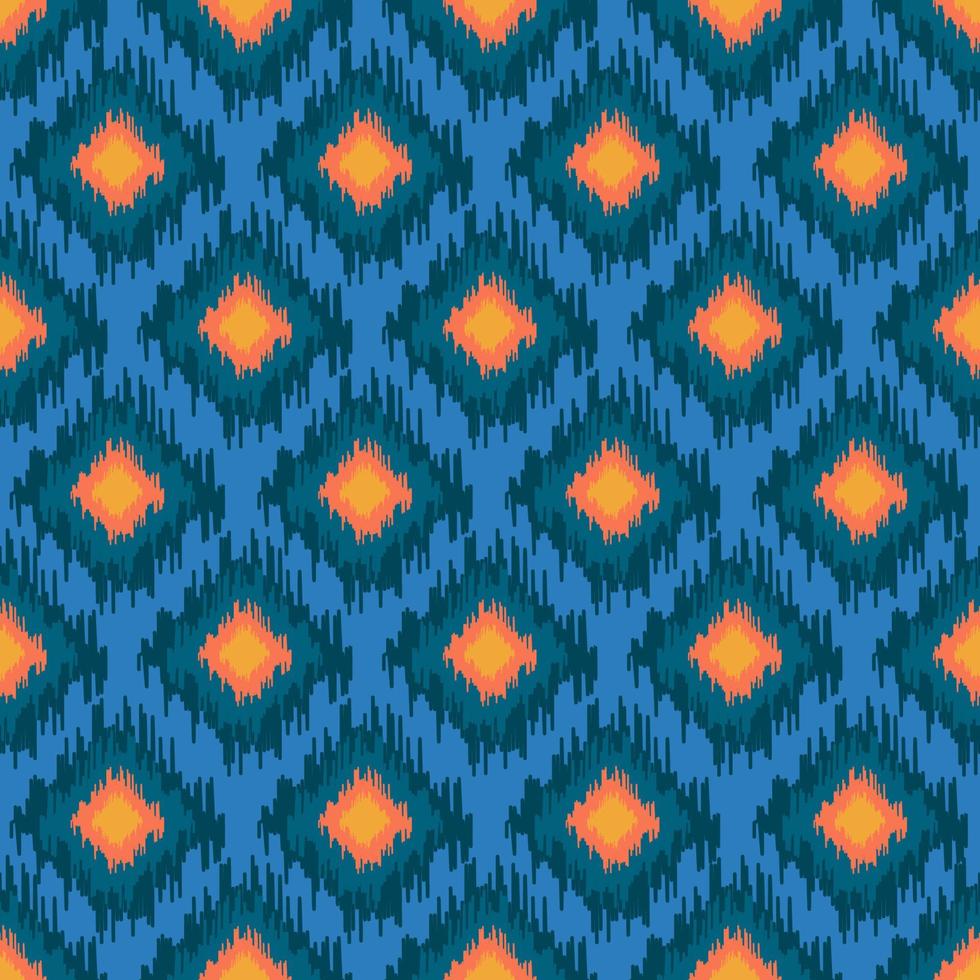 abstrakt etnisk ikat chevron seamless mönster. geometrisk randig folklig prydnad. tribal vektor konsistens. traditionell bakgrund för tyg i asiatiska länder. matta imitation.