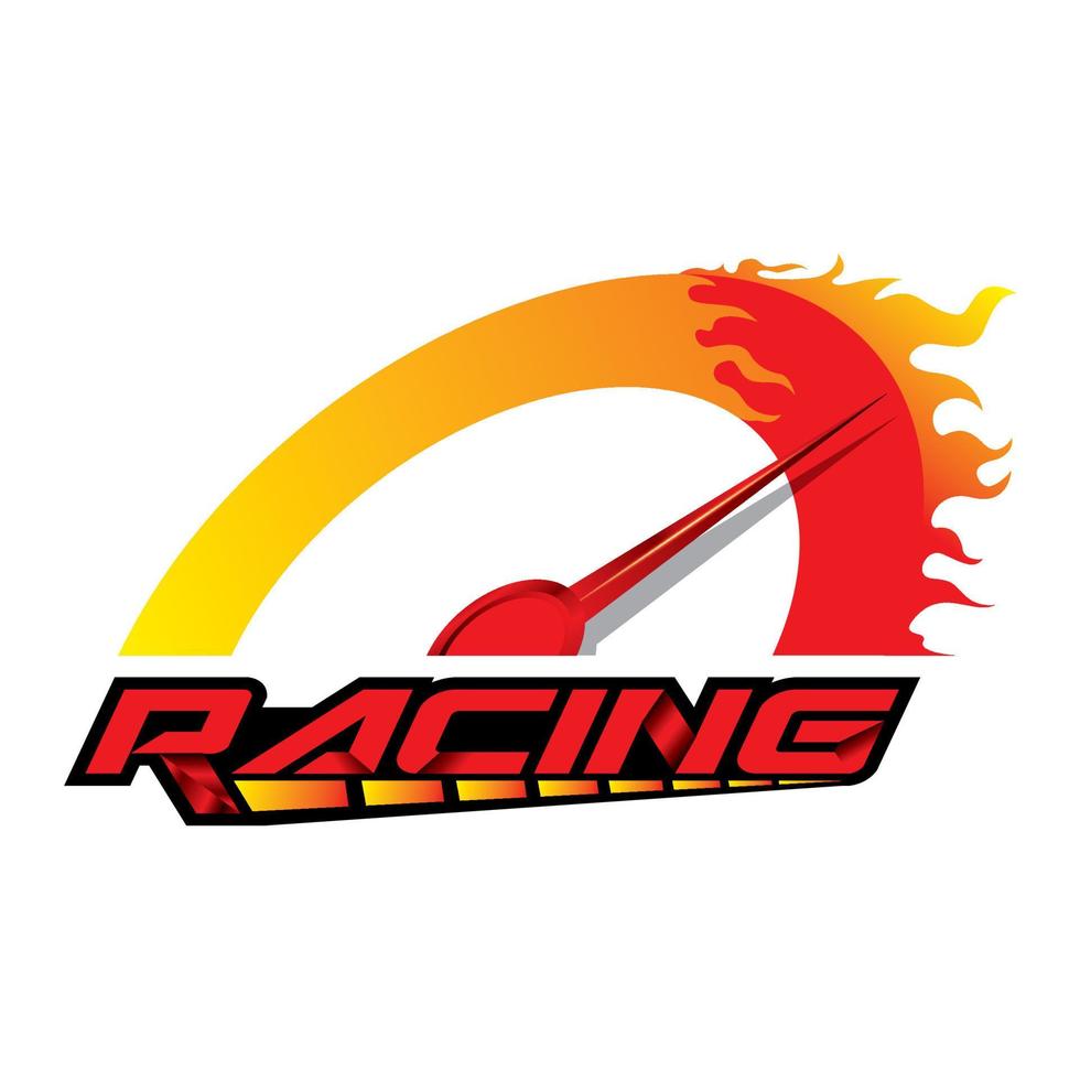 Racing-Konzept für Design-Logo und Vektorvorlage. vektor