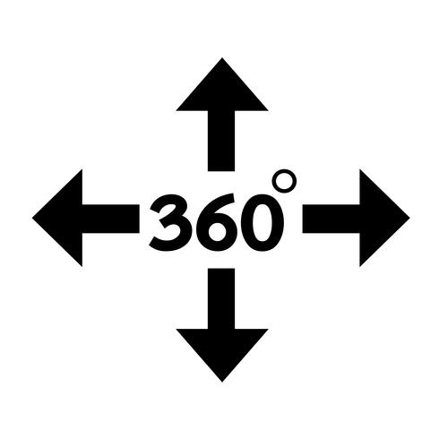 360-Grad-Symbol vektor