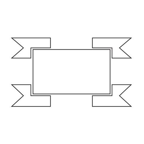 Zeichen der Multifunktionsleisten-Symbol vektor