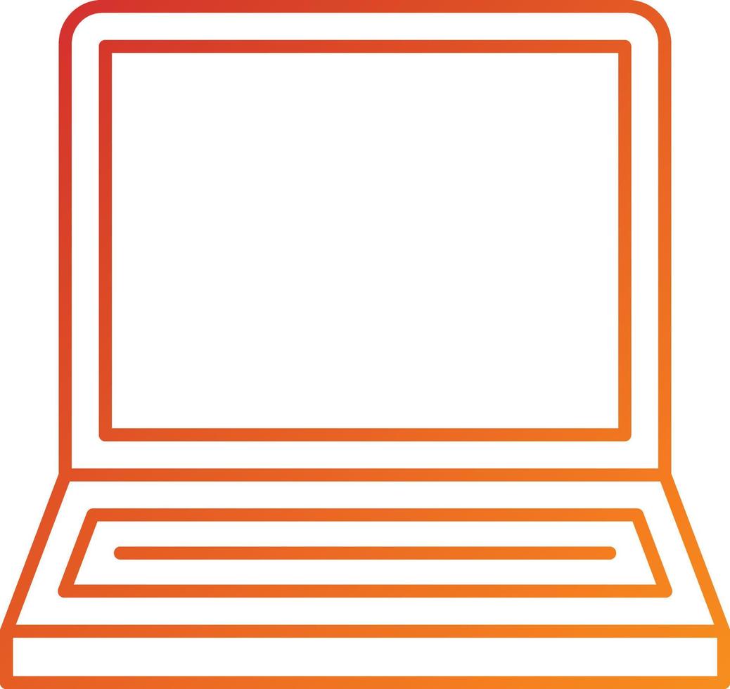 Laptop-Icon-Stil vektor