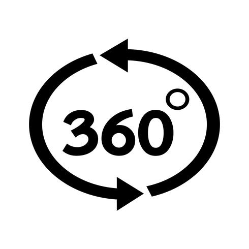 360-Grad-Symbol vektor