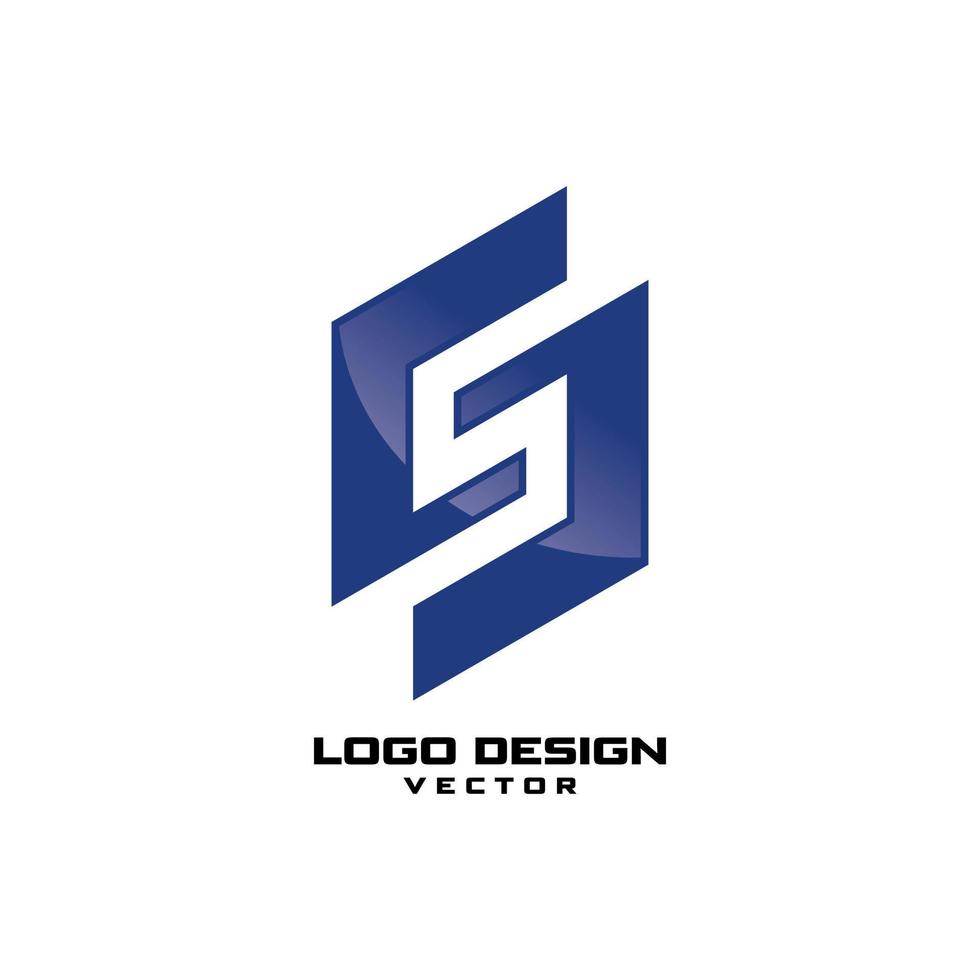 modern s symbol logotyp mall vektor design