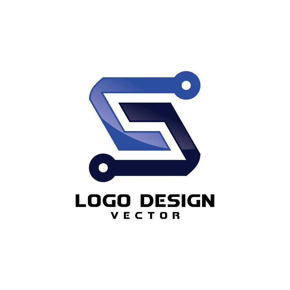 moderne s symbol firmenlogo vorlage vektor