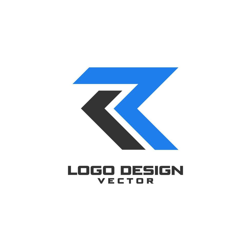 r-Buchstaben-Alphabet-Logo-Design-Vektor vektor