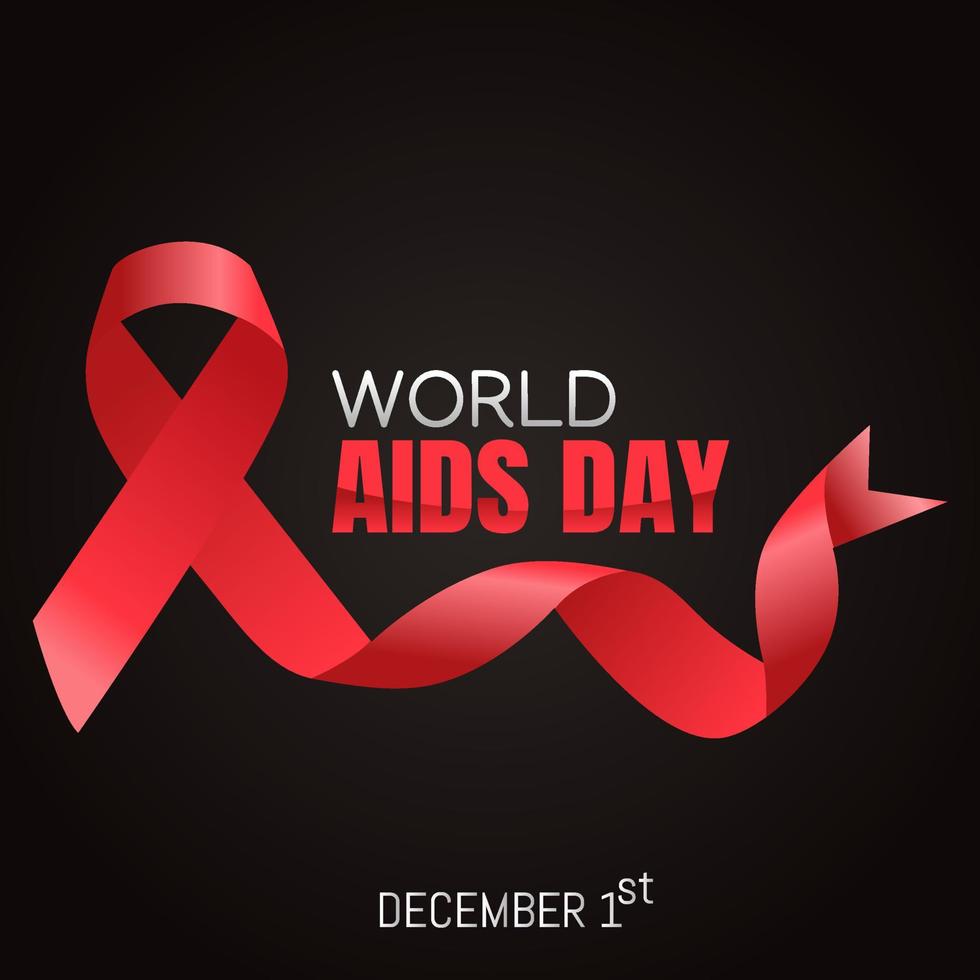 världen aids dag vektor illustration