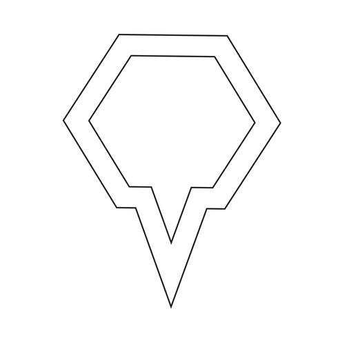 Kartenzeiger GPS-Symbol vektor