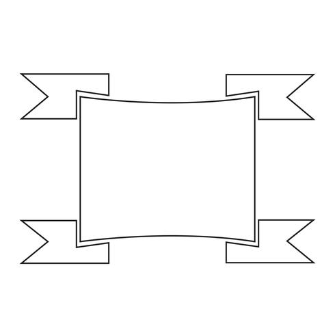 Zeichen der Multifunktionsleisten-Symbol vektor