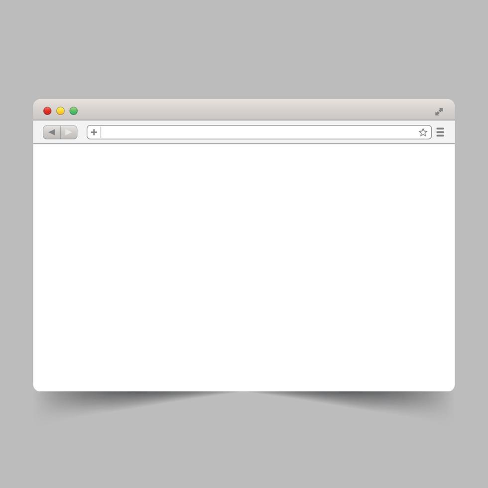 webbläsare element med sökmotor gränssnitt bar mall vektor