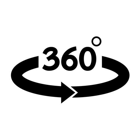360-Grad-Symbol vektor
