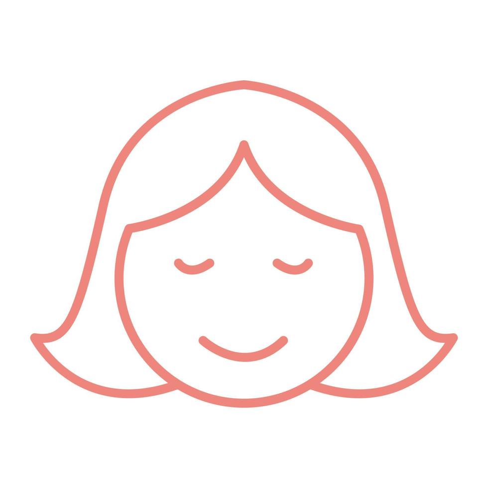süßes Mädchen mollig Logo Symbol Vektor Icon Illustration Grafikdesign