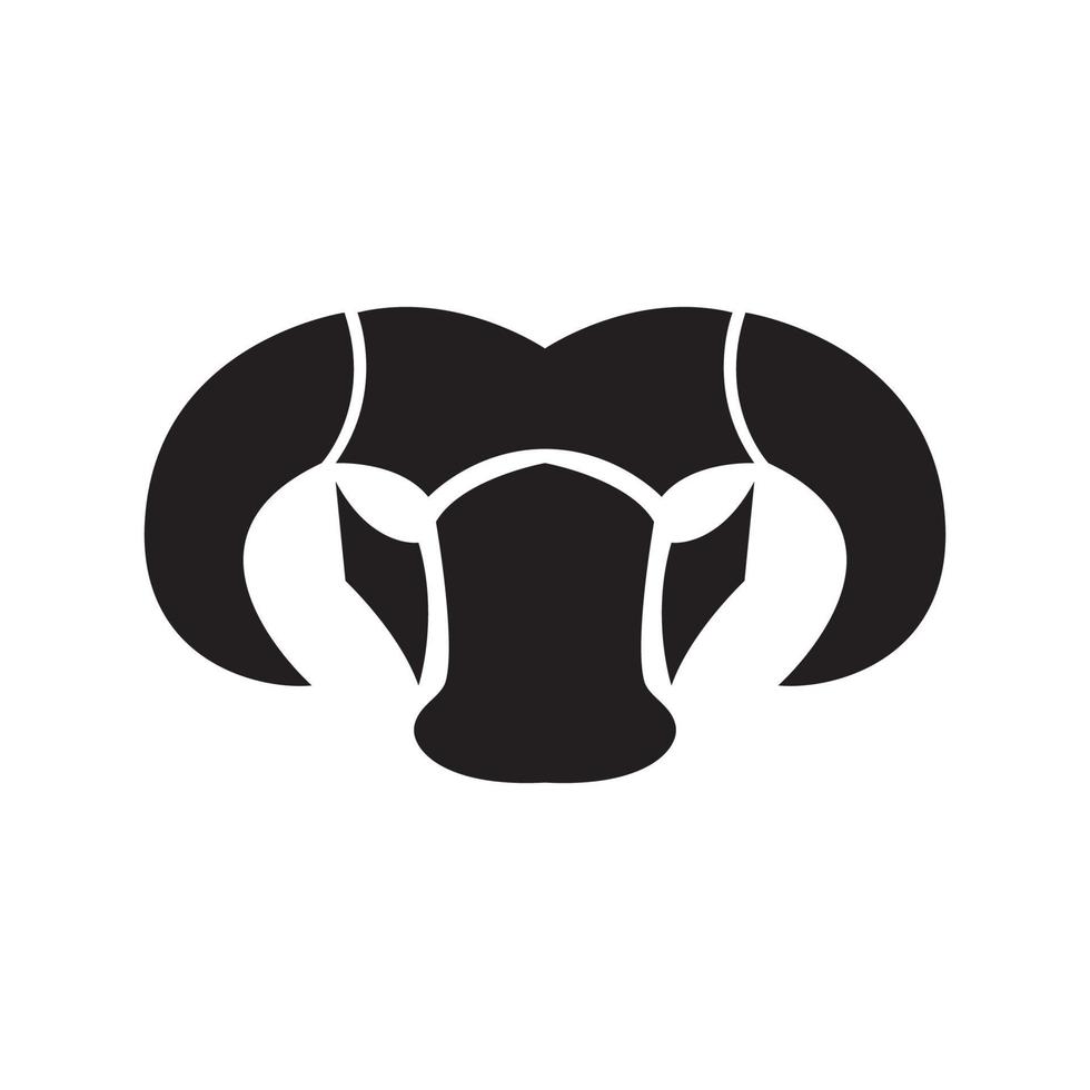 ansikte svart isolerad bull logotyp design, vektor grafisk symbol ikon illustration kreativ idé