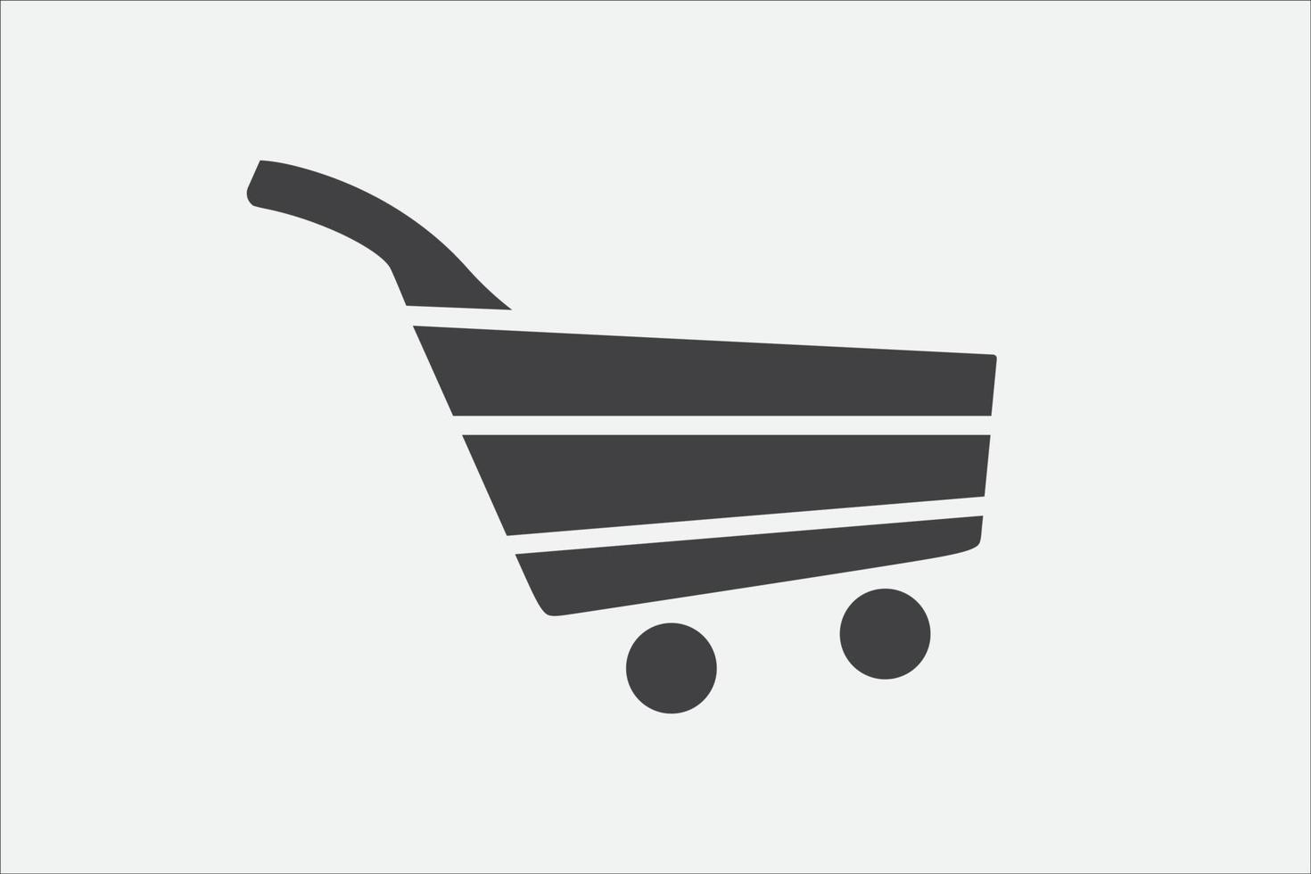 shopping cart ikon vektor