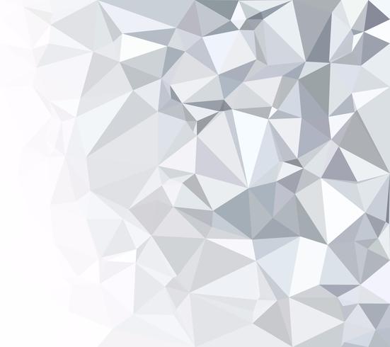 Gray White Polygonal Background, kreative Design-Schablonen vektor