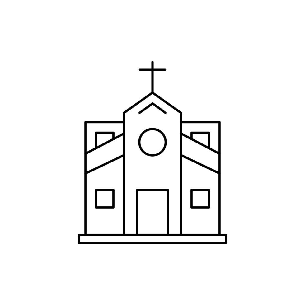 kristen bön kyrka ikon vektor