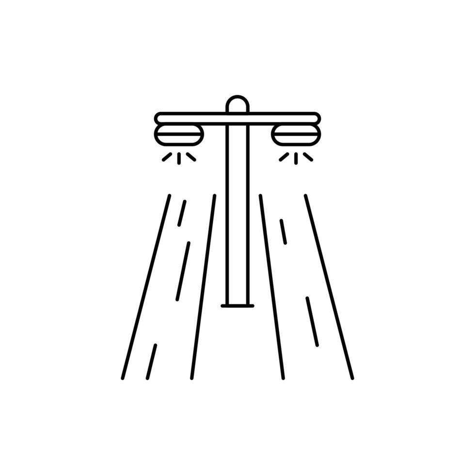 Straßenlaternenpfosten-Symbol vektor
