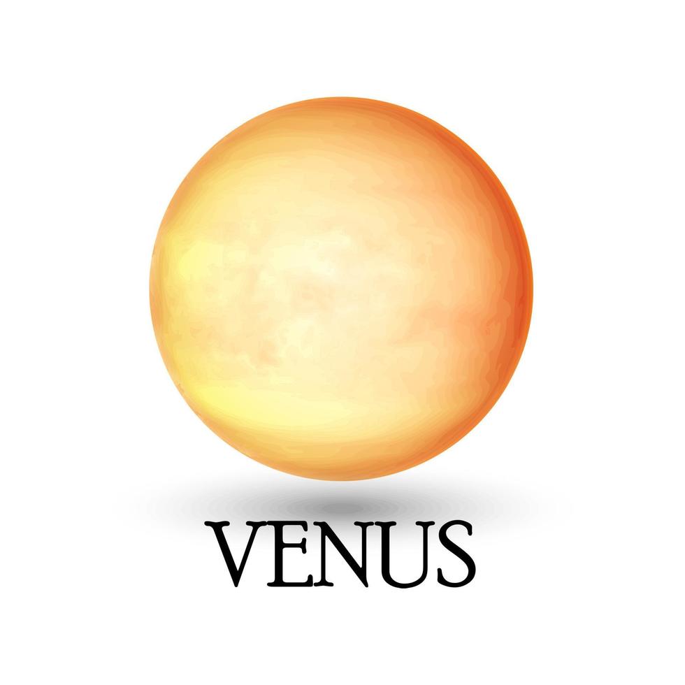 Planet Venus. Illustrationsvektor vektor