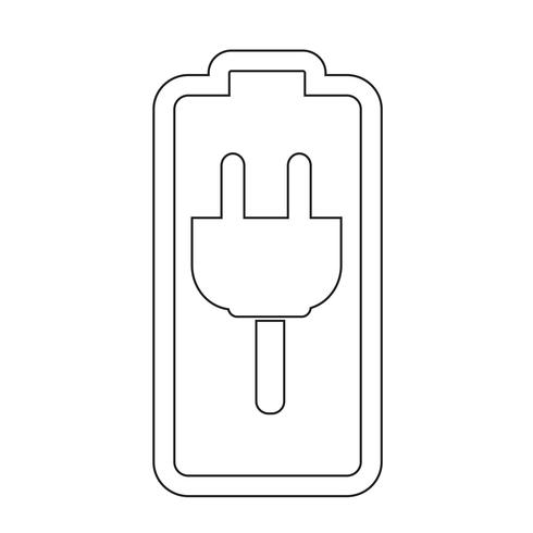 Zeichen der Batterie-Symbol vektor