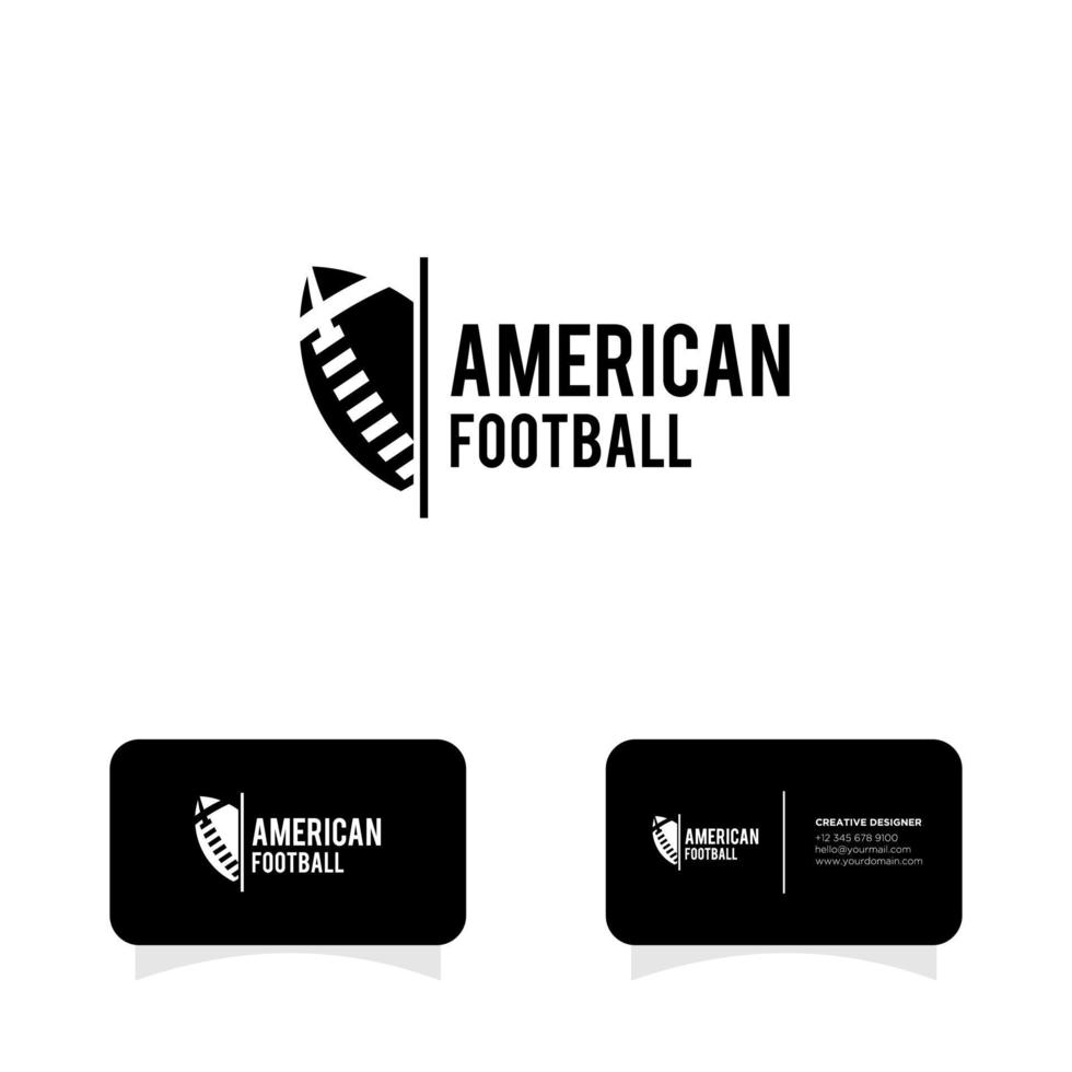 American-Football-Abzeichen Champions League-Logo vektor