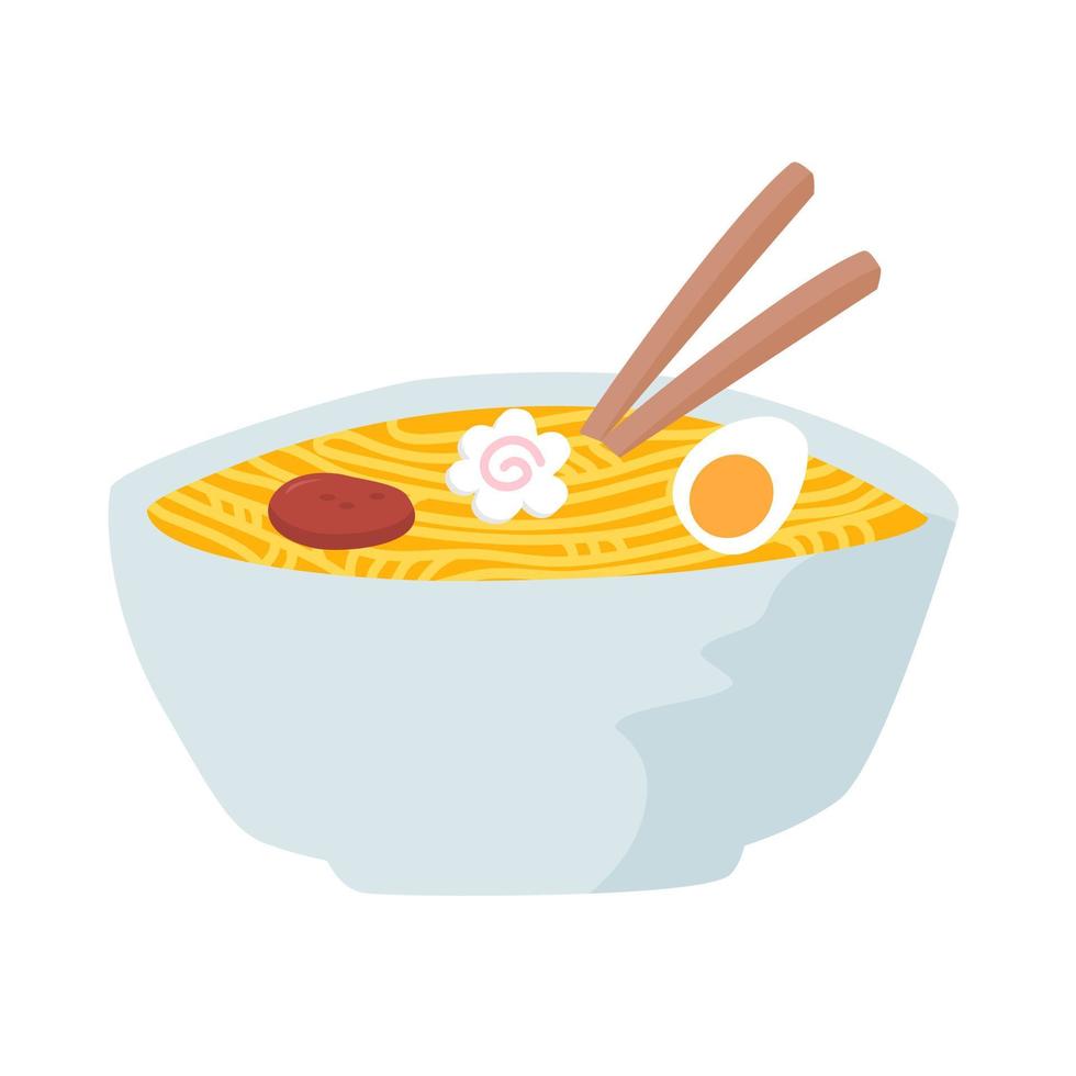 handgezeichnete japanische Gourmet-Ramen vektor