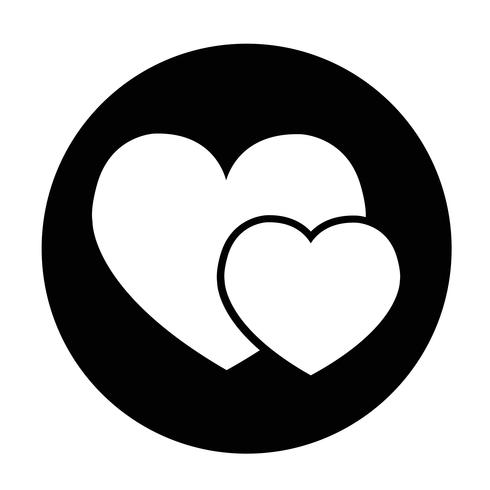 Zeichen des Herzens-Symbol vektor