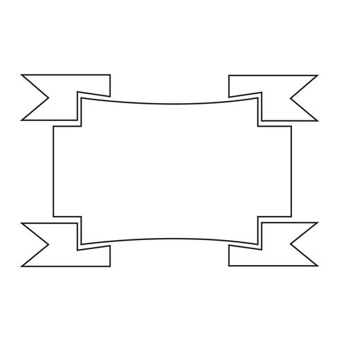 Tecknet på bandikon vektor