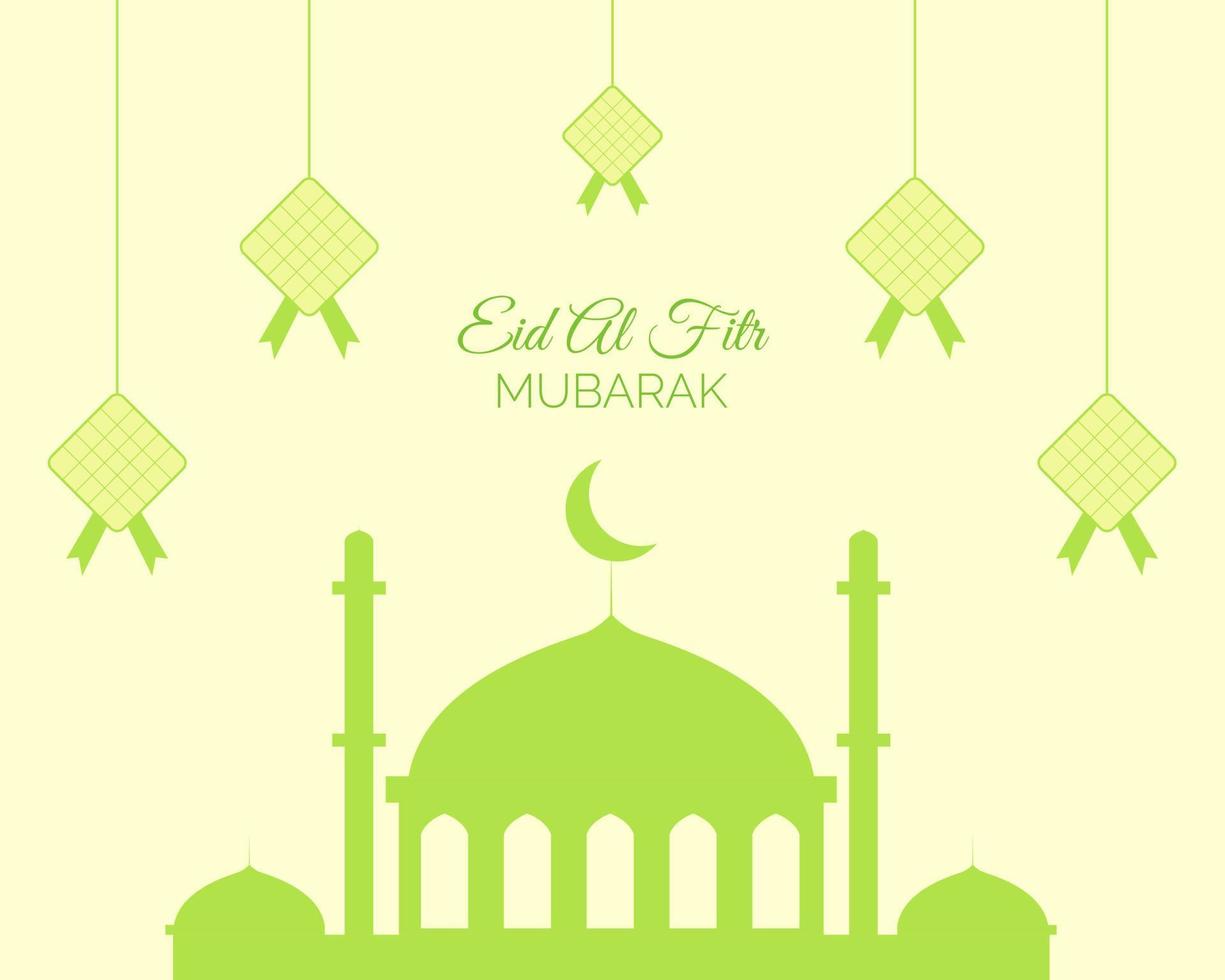 illustration vektor design av eid al fitr