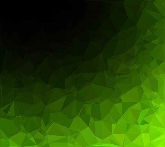 Grüner polygonaler Mosaik-Hintergrund, kreative Design-Schablonen vektor