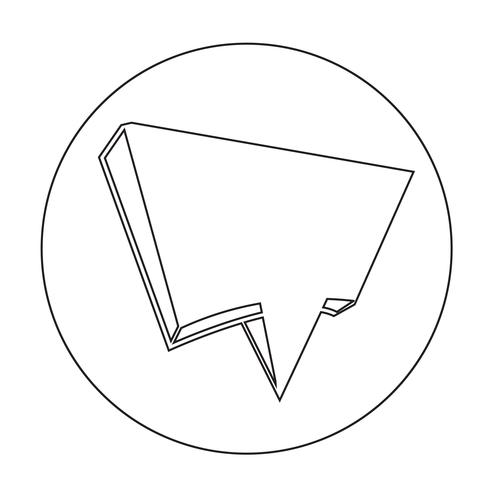 Sprechblasen-Symbol vektor