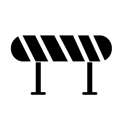 Straßensperre-Symbol vektor