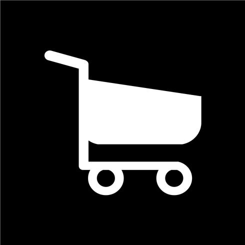 Einkaufswagen-Trolley-Symbol vektor