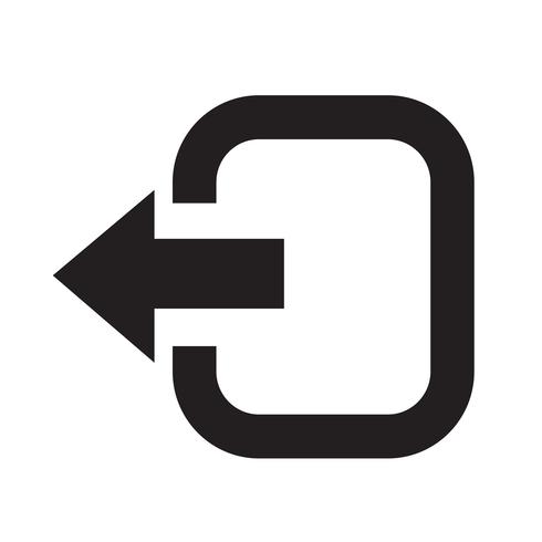 Logout-ikonen vektor