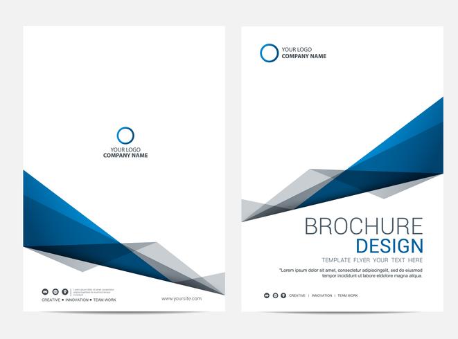 Broschüre Layoutvorlage, Cover-Design-Hintergrund vektor