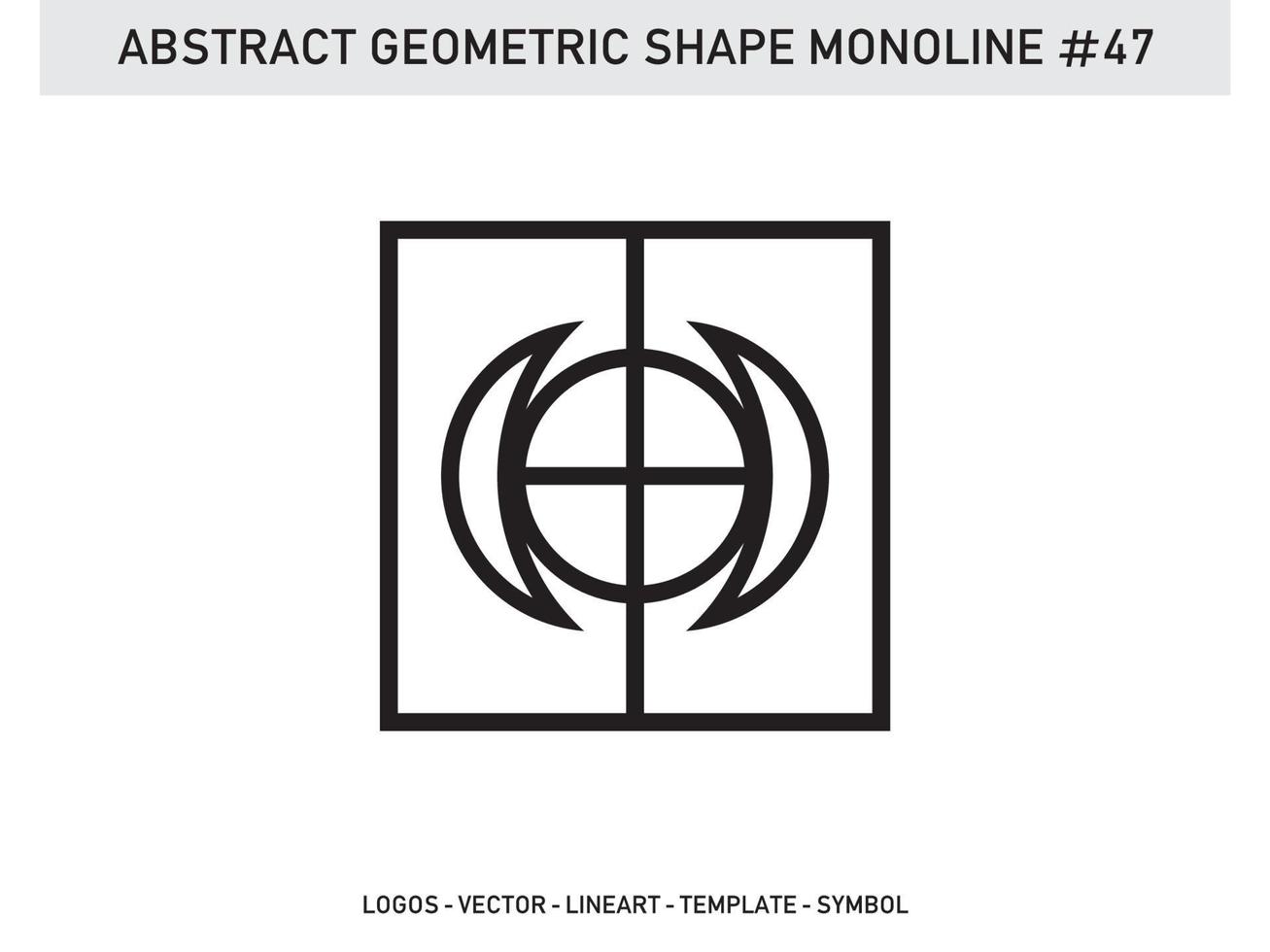 monoline geometrisk abstrakt design kakel lineart kontur gratis vektor