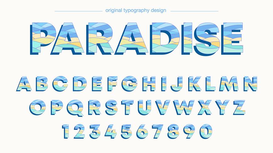 Färgrik Typografi Design vektor