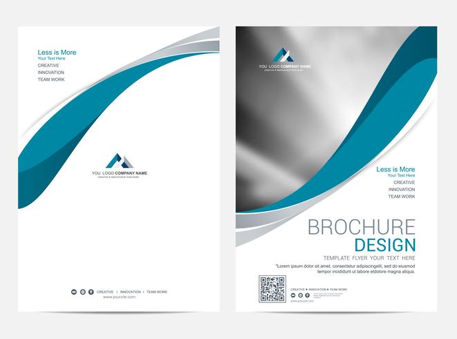 Broschyr Layout mall, omslagsdesign bakgrund vektor