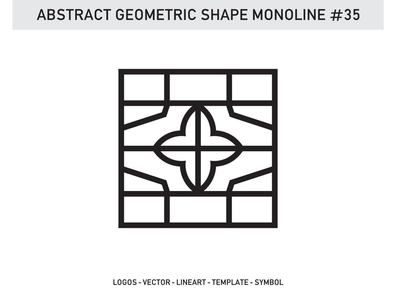 linjär geometrisk monoline design logotyper gratis vektor