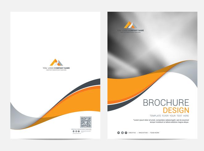 Broschyr Layout mall, omslagsdesign bakgrund vektor