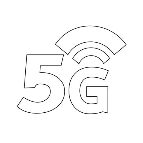 5G Wireless Wifi-Symbol vektor