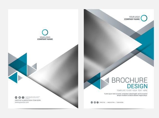 Broschüre Layoutvorlage, Cover-Design-Hintergrund vektor